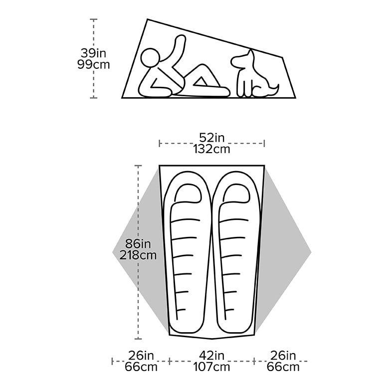 Big Agnes Tiger Wall UL2 Solution Dye